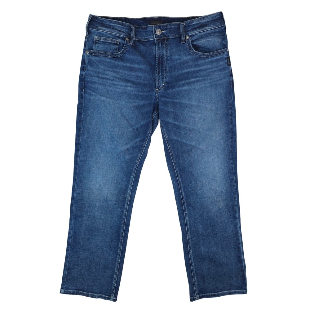 Silver Jeans Mens 36x30 Blue Grayson Classic Fit Straight Leg Denim Stretch